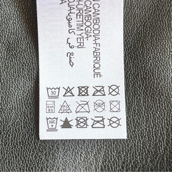 Zara Black Faux Leather Leggings With Front Zipper Size L - Picture 14 of 15